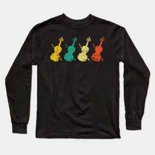 Retro Violin Long Sleeve T-Shirt